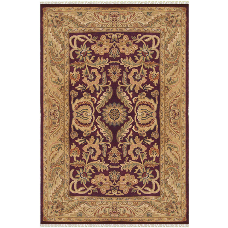 American Home Rug Co. Oriental Handmade Tufted Wool Purple Eggplant